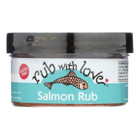 Rub With Love Salmon Spice Rub/seasoning - Case Of 12 - 3.5 Oz