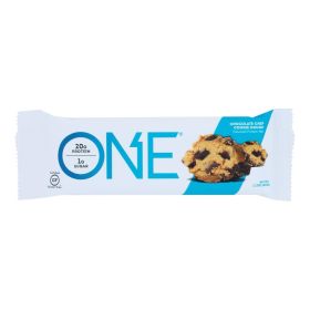 One Chocolate Chip Cookie Dough Flavored Protein Bars - Case Of 12 - 60 Grm