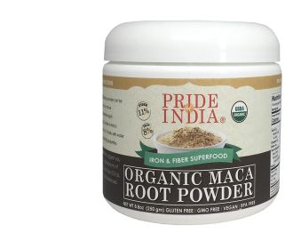Pride Of India - Premium Grade Raw Maca Root Powder - Iron & Fiber Rich Superfood - Supplements Energy, Fertility, Performance