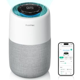 Air Purifer For Home Allergies And Pets Hai Smokers In Bedroom Pet Ai Purifer Enhanced Activated Carbon Grile Ai Ntake For Hair Odor Dander Aller (Option: white)