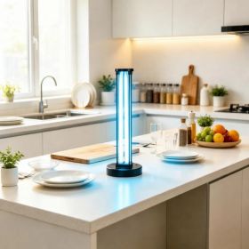 110W UVC Ultraviolet Lamp with Ozone Purifier & Remote, 3-Timer Disinfection Light for Room up to 600 sqft (Option: default title)